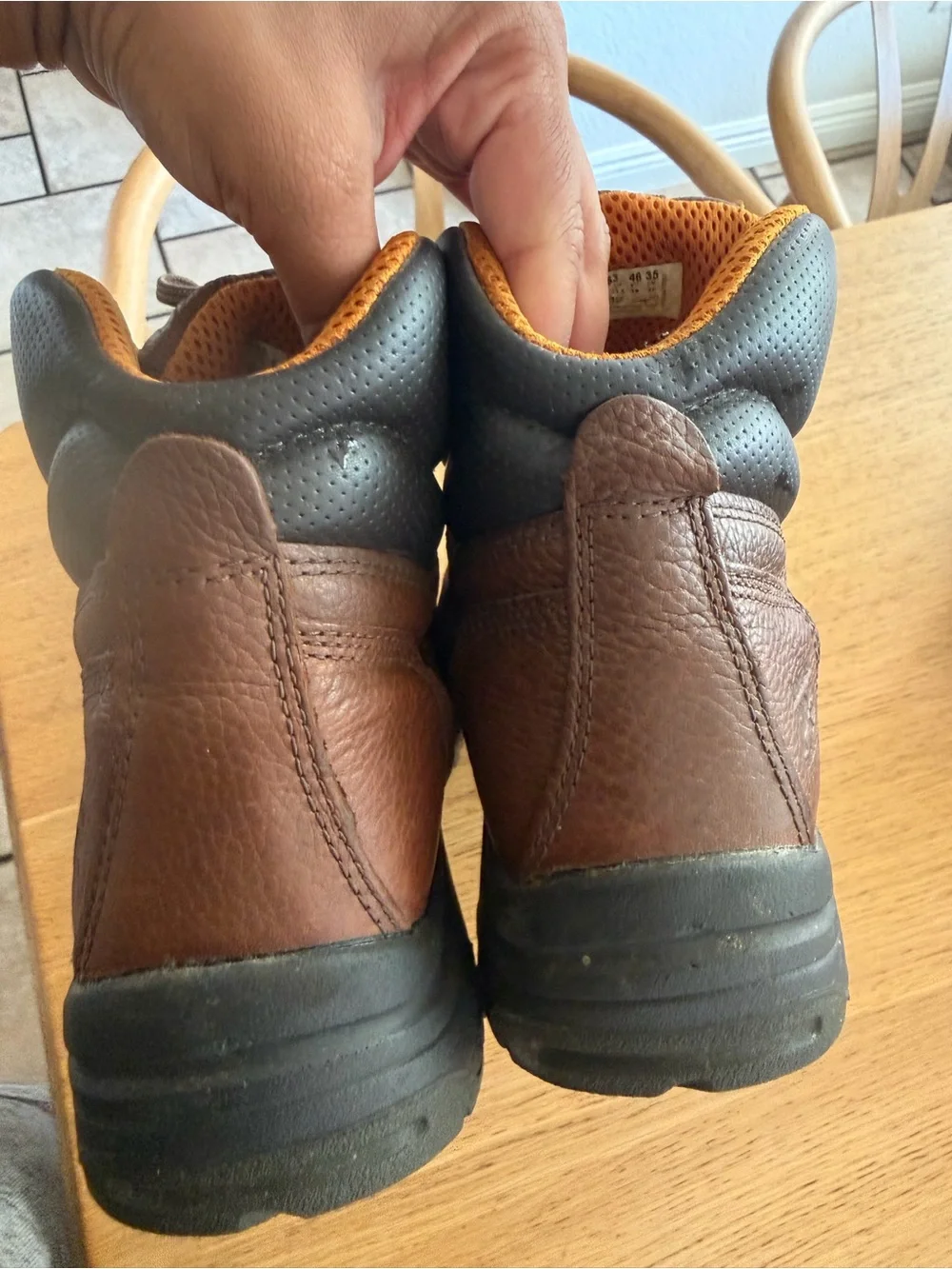 Timberlands Brown Leather Men's Work Boots